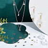 48Pcs 2 Colors Rack Plating Brass Charms KK-BC0011-97-5