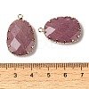 Natural Rhodonite Faceted Pendants G-Q169-01G-01-3