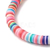 30Pcs 30 Style Polymer Clay Heishi Beaded Stretch Bracelets Set with Inspiration Word BJEW-JB07593-7