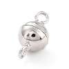 Anti-Tarnish Rhodium Plated 925 Sterling Silver Magnetic Clasps STER-A001-02B-P-2