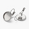 Tarnish Resistant 304 Stainless Steel Leverback Earring Findings STAS-L253-005C-P-3