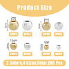 200Pcs 8 Styles Alloy Spacer Beads FIND-HY0003-19-2