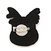 Christmas Theme PU Leather Brooch JEWB-C004-01H-2