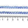 Electroplate Transparent Glass Beads Strands EGLA-A035-T4mm-A14-4