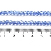 Electroplate Transparent Glass Beads Strands EGLA-A035-T4mm-A14-4