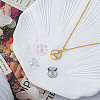 10Pcs 5 Colors Handmade Blown Glass Flower Beads GLAA-GO0001-05A-7