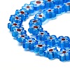 Handmade Millefiori Glass Bead Strands X-LAMP-J035-8mm-17-2