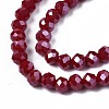 Electroplate Glass Beads Strands EGLA-A034-P2mm-A13-3