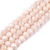 Electroplate Glass Beads Strands EGLA-A044-P6mm-B05-1