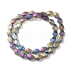 Transparent Electroplate Glass Beads Strands EGLA-F159-HR03-2