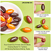 DICOSMETIC 18Pcs 3 Colors Food Grade Eco-Friendly Silicone Beads SIL-DC0001-08-4