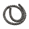 Electroplated Natural Lava Rock Beads Strands G-Q1009-G01-01A-2