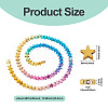 2 Strands Gradient Color Electroplated Synthetic Non-magnetic Hematite Beads Strands G-TA0002-86B-3
