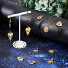 10Pcs 5 Style Brass Micro Pave Clear Cubic Zirconia Pendants FIND-SC0002-59-5