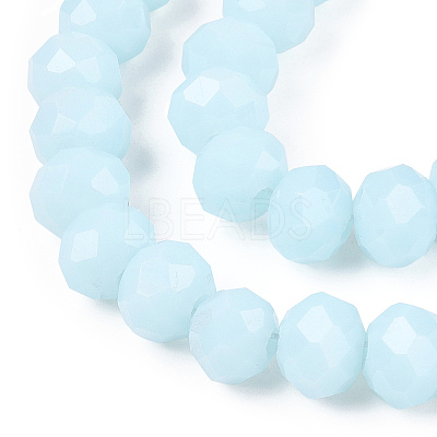 Opaque Solid Color Glass Beads Strands EGLA-A034-P4mm-D06-1