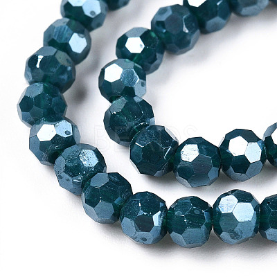 Opaque Glass Beads Strands EGLA-A035-P4mm-A36-1