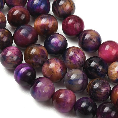 Natural Tiger Eye Beads Strands G-F591-18-8mm-10-1