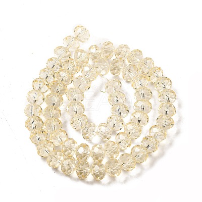Transparent Baking Paint Glass Beads Strands DGLA-A034-T8mm-D02-1