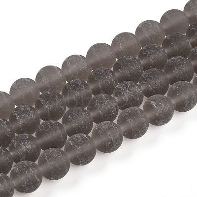 Transparent Glass Beads Strands GLAA-T032-T10mm-MD02-1