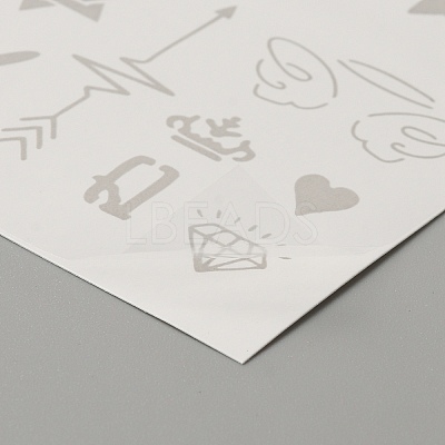 Cool Sexy Body Art Removable Temporary Tattoos Paper Stickers DIY-WH0387-60B-1
