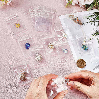 10Pcs PVC Plastic Resealable Bags OPP-WH20001-02A-1