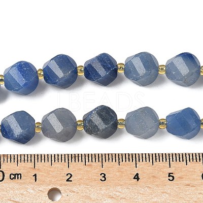Natural Blue Aventurine Beads Strands G-U023-A04-01-1