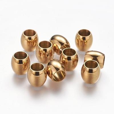 Smooth 304 Stainless Steel Beads STAS-Q146-1