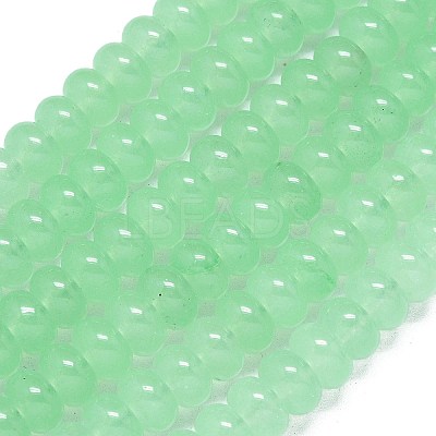 Natural Malaysia Jade Beads Strands G-B165-G01-5x8mm-06-1