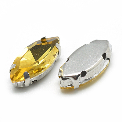 Sew on Rhinestone RGLA-T034-9x18mm-22-1
