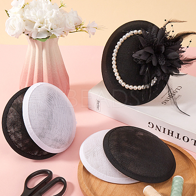 4Pcs 2 Colors Imitation Hemp Hat Embryo DIY-GF0009-73-1