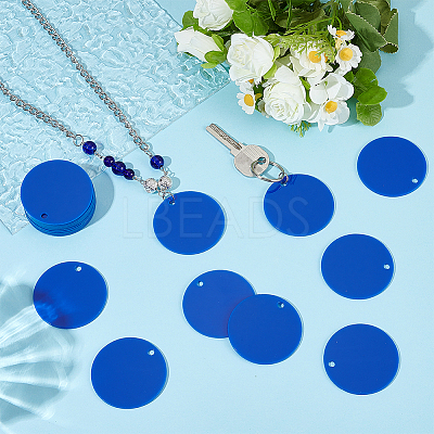 Opaque Acrylic Pendants LS-SACR-WH0006-32C-01-1