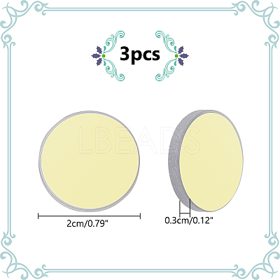 3Pcs K9 Glass Reflective Lens AJEW-WR0002-23B-1