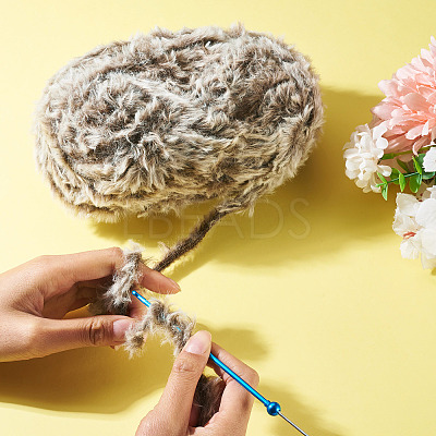 Super Bulky Imitation Fur Polyester Yarn OCOR-TAC0016-36G-1