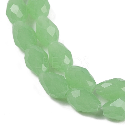 Electroplate Imitation Jade Glass Beads Strands EGLA-N013-J8mm-D04-1