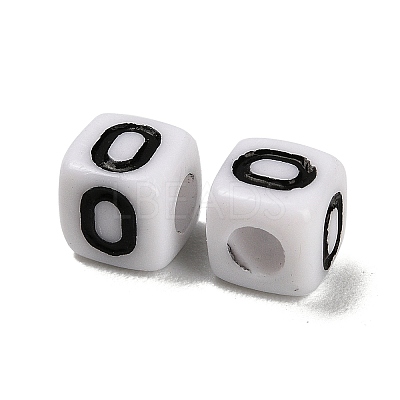 Opaque Acrylic Beads OACR-S076-01O-1