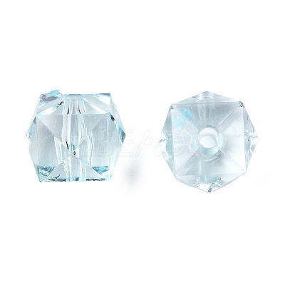 Transparent Acrylic Beads X-TACR-Q259-10mm-V38-1