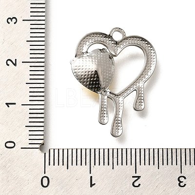304 Stainless Steel Pendants STAS-Q346-10P-09-1