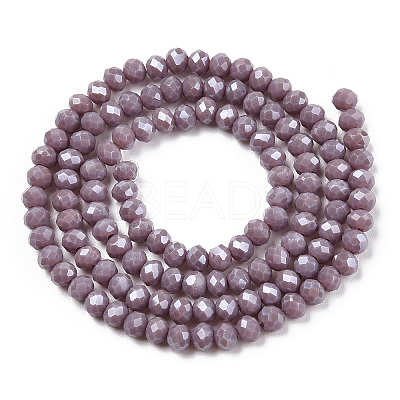 Electroplate Glass Beads Strands EGLA-A034-P3mm-A12-1
