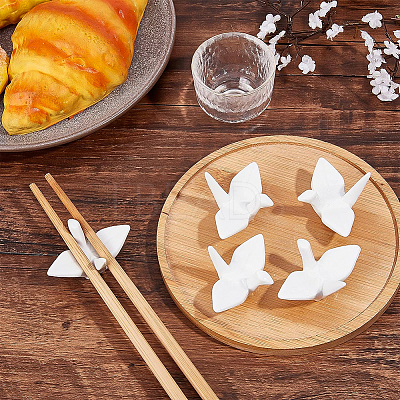 Porcelain Chopstick Rest DJEW-WH0015-51-1