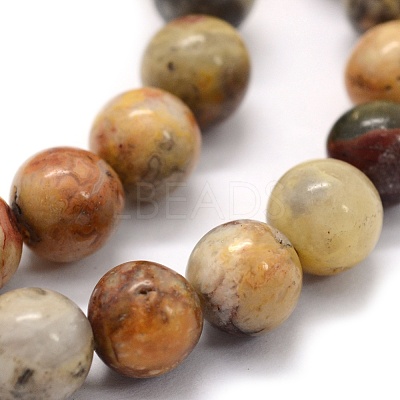 Natural Crazy Lace Agate Beads Strands G-G763-10-8mm-1