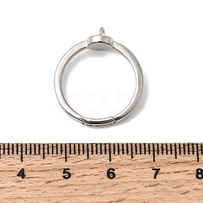 Brass Adjustable Finger Ring Setting KK-P343-02P-1