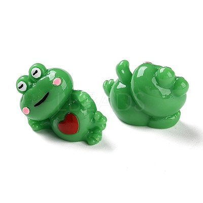 Cartoon Cute Resin 3D Frog Figurines LS-RESI-Z024-01B-1