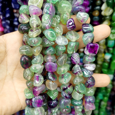 Natural Agate Beads Strands G-H295-B01-05-1