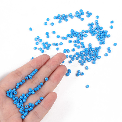 Baking Paint Glass Seed Beads SEED-US0003-3mm-K17-1