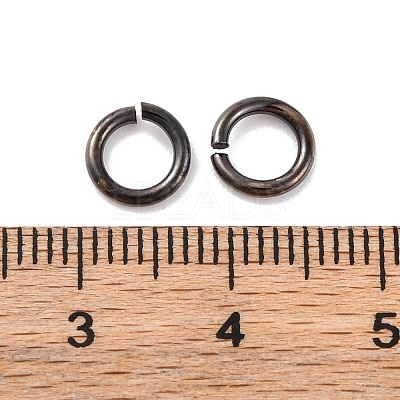 Brass Saw Cut Open Jump Rings KK-G514-01J-B-1