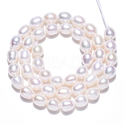Natural Cultured Freshwater Pearl Beads Strands PEAR-N012-07K-1