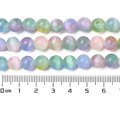 Natural Selenite Beads Strands G-Q162-A01-01B-01-1