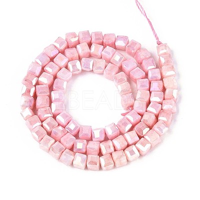 Anti-Tarnish Electroplate Glass Beads Strands GLAA-T025-4mm-10I-1