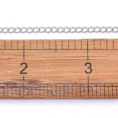 Tarnish Resistant 304 Stainless Steel Curb Chains CHS-F006-04A-P-1