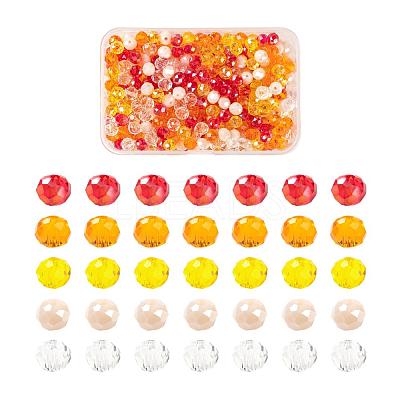 500Pcs 5Colors Electroplate Glass Beads EGLA-LS0001-01C-1